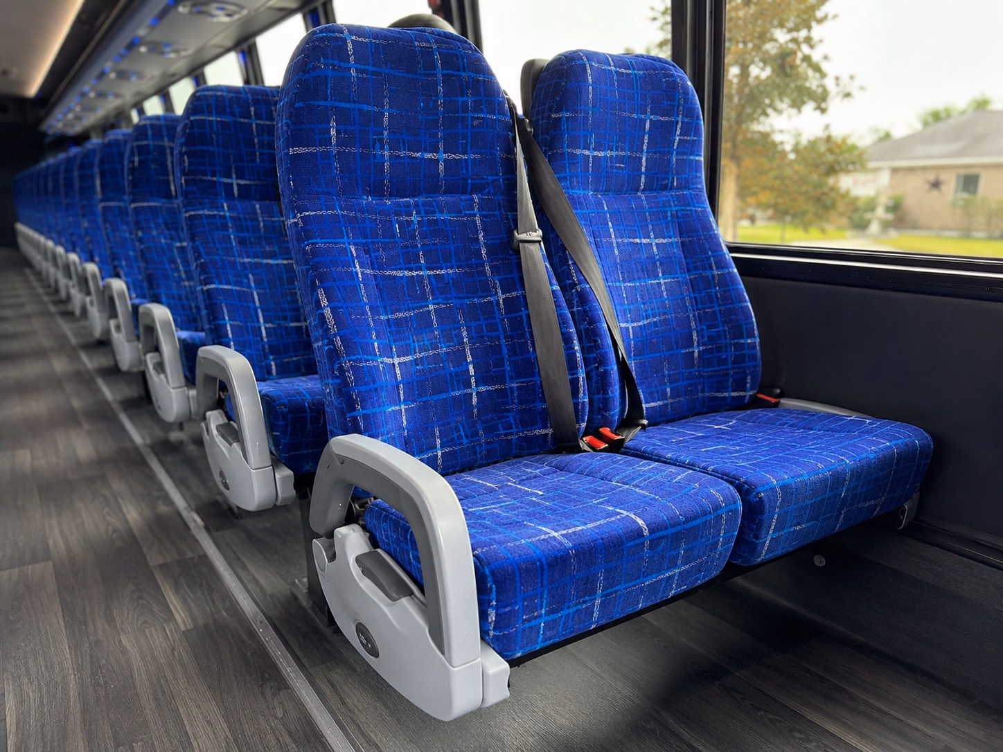 rialto event transportation on a private charter bus